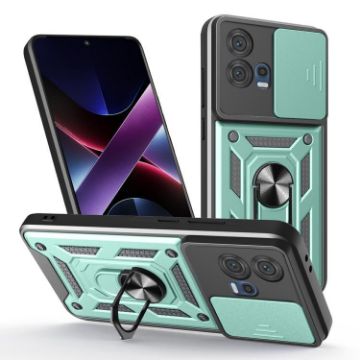 Motorola Edge 30 Fusion Mint Green TPU+PC Case with Sliding Camera Cover - 1