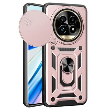 Realme 13 Pro/13 Pro+ 5G Rose Gold Sliding Camera Cover TPU Phone Case - 1