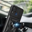 Realme C25/C15 Mint Green Sliding Camera Cover TPU Hybrid PC Case - 6
