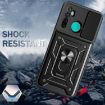 Realme 5 Pro Blue TPU Hybrid PC Case with Sliding Camera Cover - 7