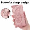 Ulefone Note 16 Pro Rose Gold Embossed Leather Phone Case Butterfly Flower - 6