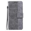 Tecno Camon 40 Grey Geometric Embossed Leather Phone Case - 3
