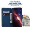 Tecno Spark 30 Pro Blue Geometric Embossed Leather Phone Case - 5