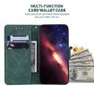 Tecno Spark 30 Pro Green Geometric Embossed Leather Phone Case - 5
