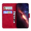 Infinix Hot 50 Pro 4G Red Leather Flip Case - Skin Feel Pure Color - 4
