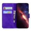 Infinix Hot 50 Pro+ 4G Purple Leather Flip Case - Skin Feel Cover - 4