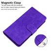 Tecno Camon 40 Purple Leather Flip Case - Skin Feel Pure Color Cover - 6