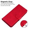 Tecno Camon 40 Pro 4G Red Leather Flip Case - Skin Feel Pure Color - 6