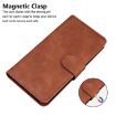 Tecno Camon 40 Pro 4G Brown Leather Flip Case - Skin Feel Pure Color - 6