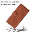 Tecno Camon 40 Pro 4G Brown Leather Flip Case - Skin Feel Pure Color - 7