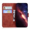 Tecno Spark 30 4G Brown Leather Flip Case - Skin Feel Pure Color - 4