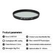 JSR 62mm Black Mist Camera Lens Filter (1/8) - 7
