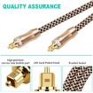 1m EMK Gold-plated TV Digital Audio Optical Fiber Cable OD6.0mm - 5