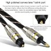 1m EMK OD6.0mm Square to Round Port Set-top Box Optical Audio Cable - 7