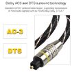1.5m EMK Square to Round Port Digital Audio Optical Fiber Cable - 6