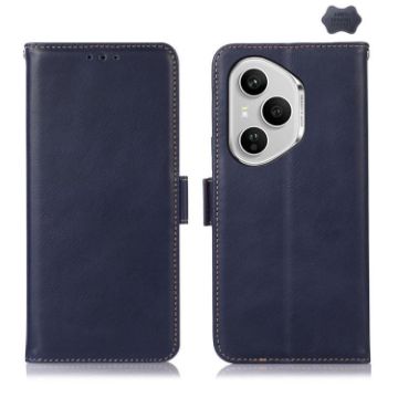 For Honor 400 Pro Blue Crazy Horse Leather Phone Case 160.8mm Global - 1