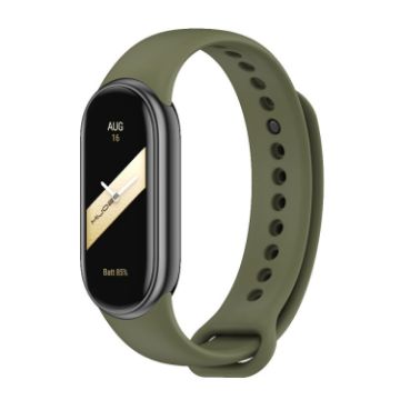 Xiaomi Mi Band 8/9 Mijobs Army Green Silicone Watch Band - 1