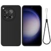 OnePlus 12 Black Liquid Silicone Shockproof Phone Case - 1