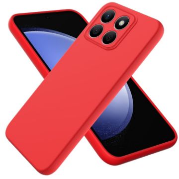 For Honor X8b Red Liquid Silicone Dropproof Full Coverage Phone Case - 1