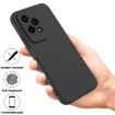 For Honor 200 Lite Black Liquid Silicone Dropproof Phone Case - 2