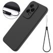 For Honor 200 Lite Black Liquid Silicone Dropproof Phone Case - 7