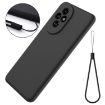 For Honor 200 Black Liquid Silicone Dropproof Full Coverage Phone Case - 7