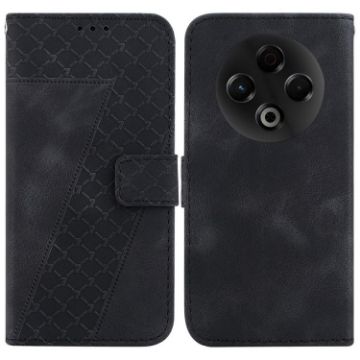 Tecno Spark 30 4G Black Embossed Leather Phone Case - 1