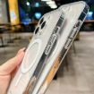 iPhone 15 MagSafe Acrylic TPU Case - Transparent Hybrid Cover - 5