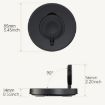 Apple Watch V17A Foldable Magnetic Wireless Charger - Black - 3