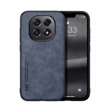 OPPO A5 5G Global Magnetic Leather Phone Case - Blue Skin Feel - 1