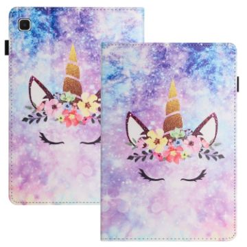 Samsung Galaxy Tab A 8.0 2019 Litchi Leather Case - Smiling Face Design - 1