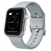 Apple Watch Ultra 49mm Light Grey Silicone Pin Buckle Band - 1