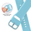 Apple Watch Series 8 41mm Light Blue Silicone Pin Buckle Band - 3