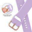 Apple Watch Series 8 41mm Lavender Silicone Band with Pin Buckle - 3