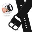 Apple Watch Series 8 45mm Black Silicone Pin Buckle Band - 3