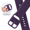 Apple Watch Series 8 45mm Dark Purple Silicone Pin Buckle Band - 3