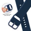 Apple Watch SE 2022 40mm Silicone Band, Pin Buckle - Abyss Blue - 3