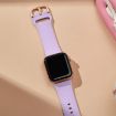 Apple Watch SE 40mm Lavender Silicone Band with Pin Buckle - 4