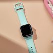 Apple Watch Series 6 40mm Mint Green Silicone Band Pin Buckle - 4