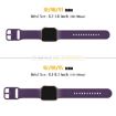 Apple Watch Series 5 44mm Dark Purple Silicone Pin Buckle Band - 2