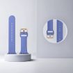 Apple Watch Series 4 40mm Cyan Blue Silicone Band with Pin Buckle - 3