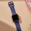 Apple Watch Series 4 40mm Violet Gray Silicone Band Pin Buckle - 4
