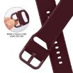 Apple Watch Series 3 38mm Wine Red Silicone Band with Pin Buckle - 3