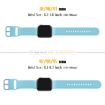 Apple Watch Series 3 38mm Light Blue Silicone Band Pin Buckle - 2