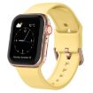 Apple Watch Series 2 42mm Yellow Silicone Pin Buckle Band - 1