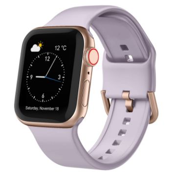 Apple Watch Series 2 38mm Silicone Band, Pin Buckle - Baby Purple - 1
