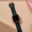 Apple Watch Series 2 38mm Dark Green Silicone Band Pin Buckle - 4
