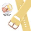 Apple Watch 42mm Yellow Silicone Pin Buckle Band - 3
