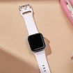 Apple Watch 38mm White Silicone Pin Buckle Band - 4