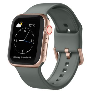 Apple Watch Ultra 2 49mm Olive Silicone Pin Buckle Band - 1
